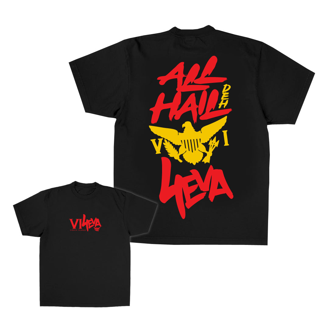 Unisex All Hail Deh VI4Eva Tee (Black/Red)