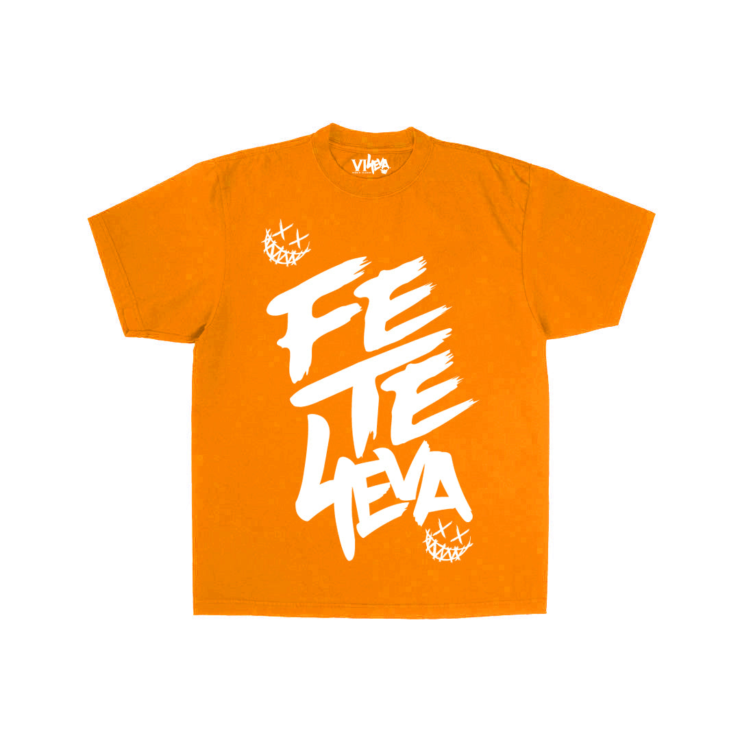 Unisex Fete 4Eva White Graphic Tee