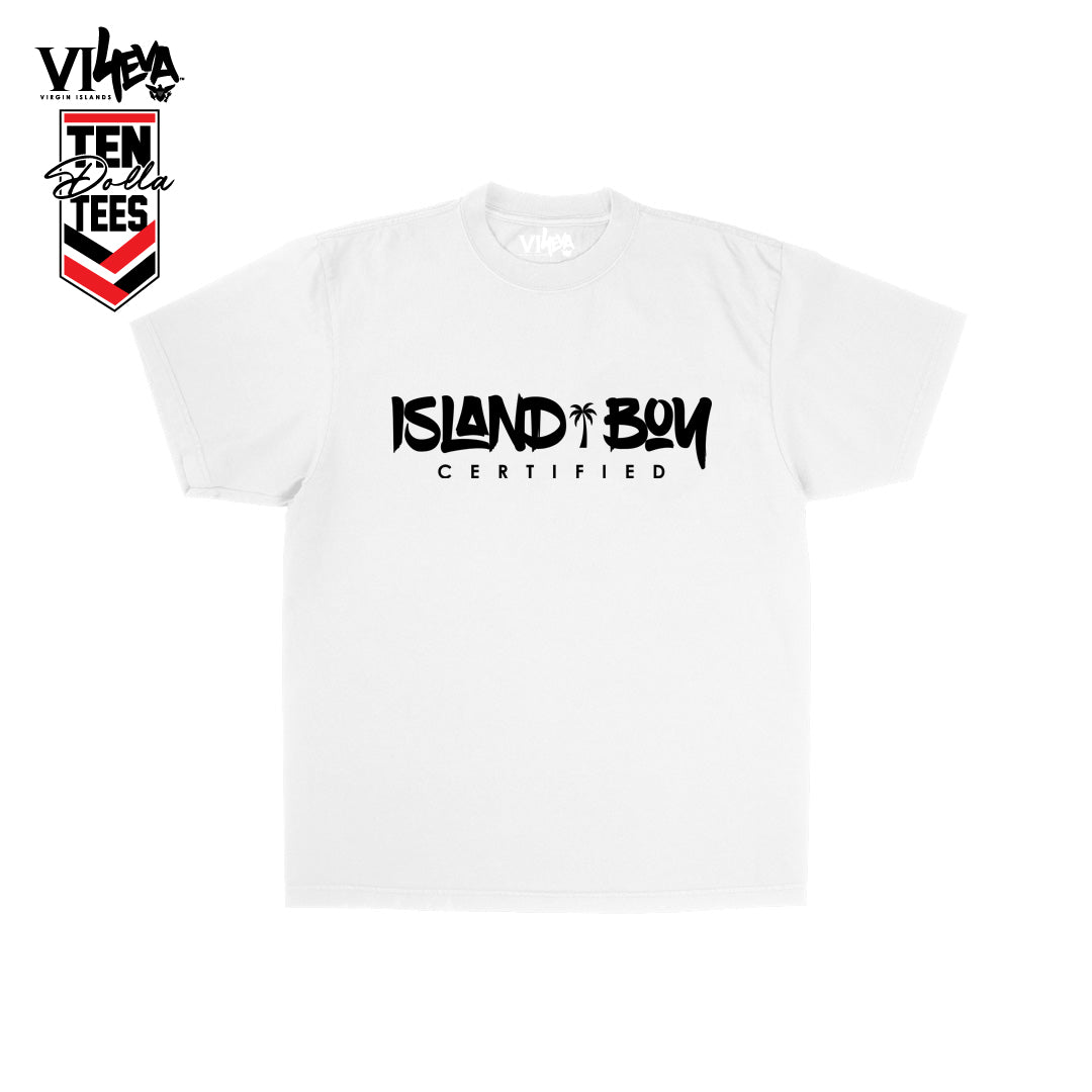 Island Boy Certified Brush Text Tee