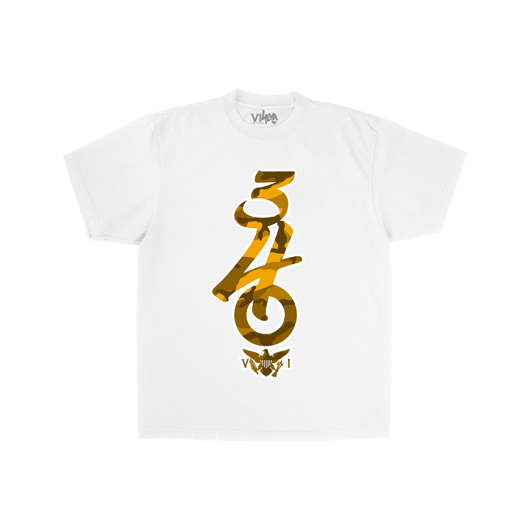 Unisex 340 Camo Tee (Orange)