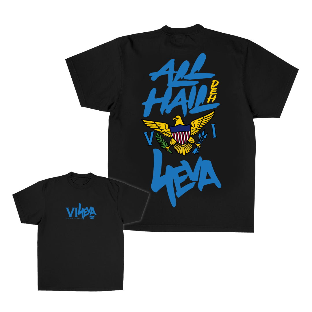 Unisex All Hail Deh VI4Eva Tee (Black/Blue)