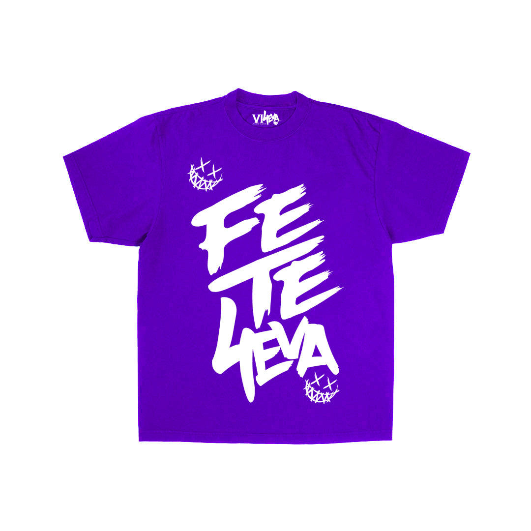 Unisex Fete 4Eva White Graphic Tee