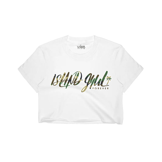 Women's Island Gyul Forever Camo Crop Top