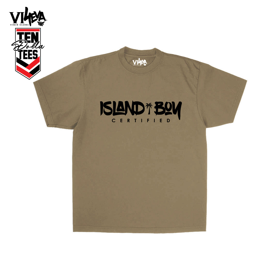 Island Boy Certified Brush Text Tee