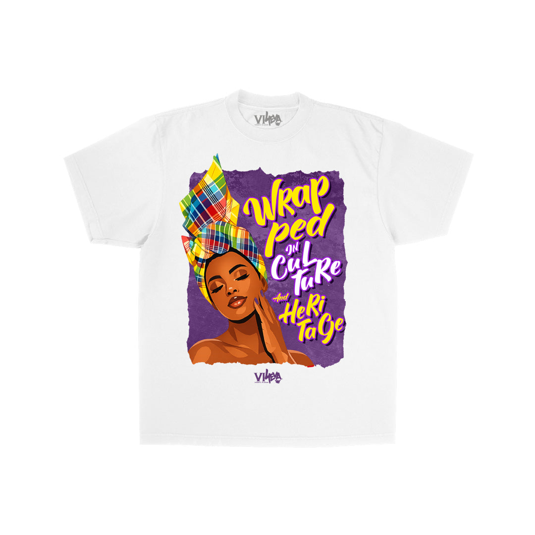 Women's Wrapped In Culture Tee (White)